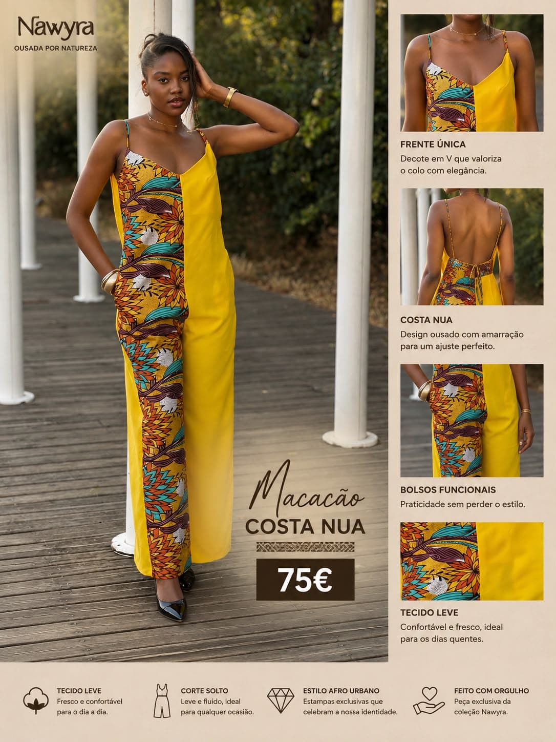 Macacão Costa Nua