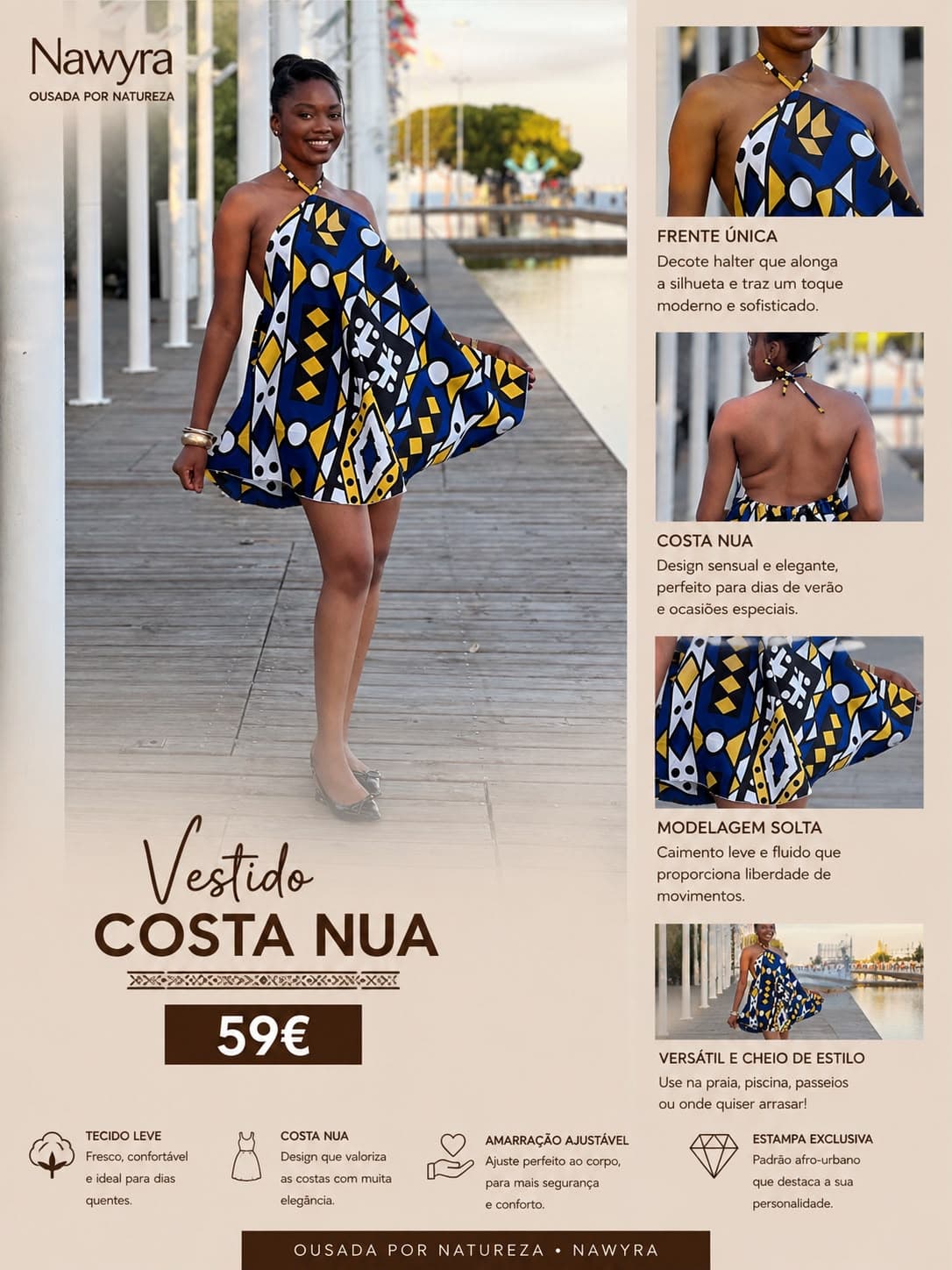 Vestido Costa Nua